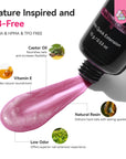 4-Color Purple HEMA-Free Poly Gel Nail Set for Creative Nail Art