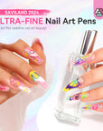 12 Colors 3D Nail Art Pens for Creative Nail Designs (Ships to US Only)