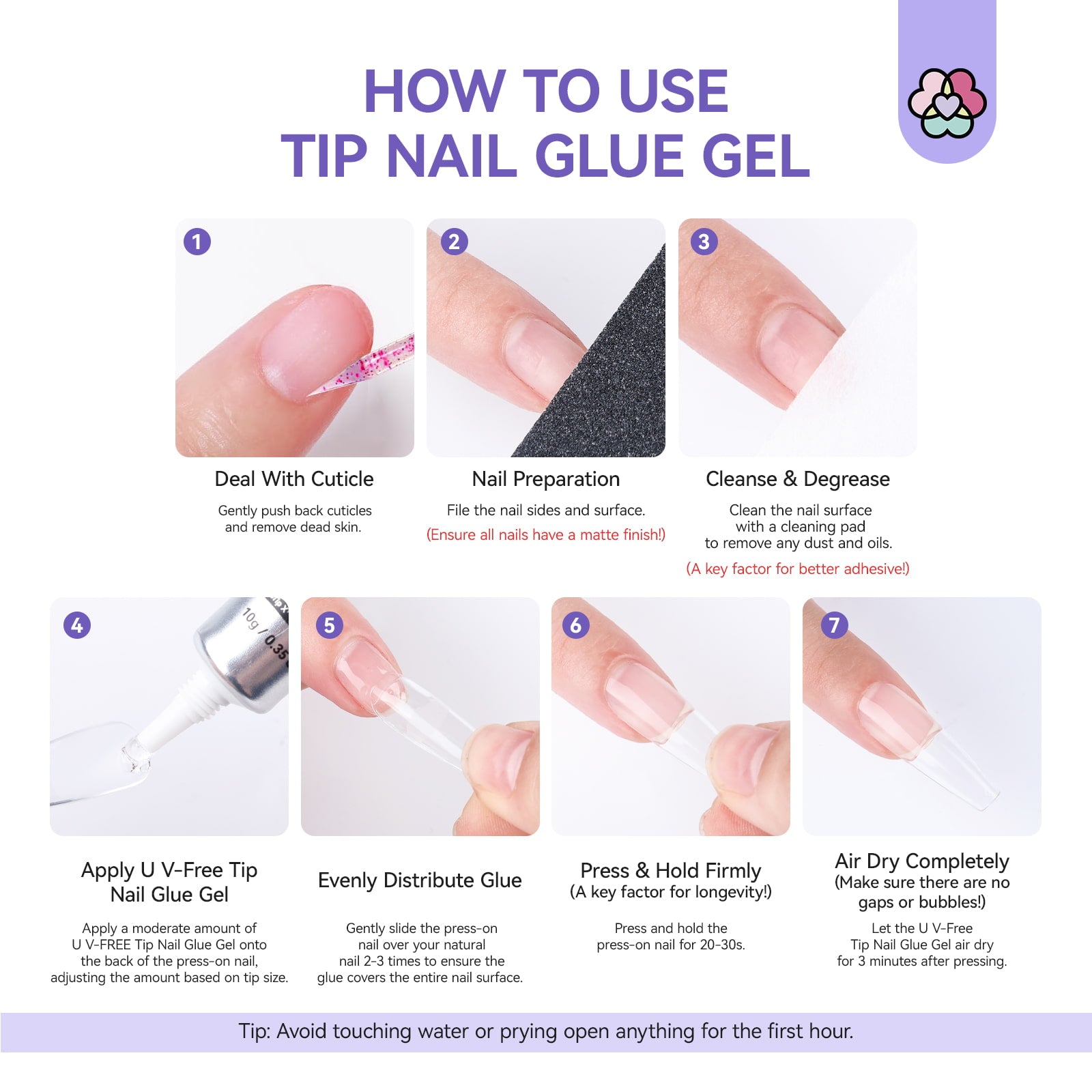 Strong Hold Without UV  30-Day Press-On Nail Glue Gel (Ships to US Only)
