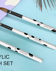 Free 3pcs Acrylic Nail Brush Set Size 8/10/14