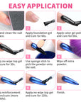 48-Color Chrome Nail Powder Set – Mirror, Aurora & Holographic Effects