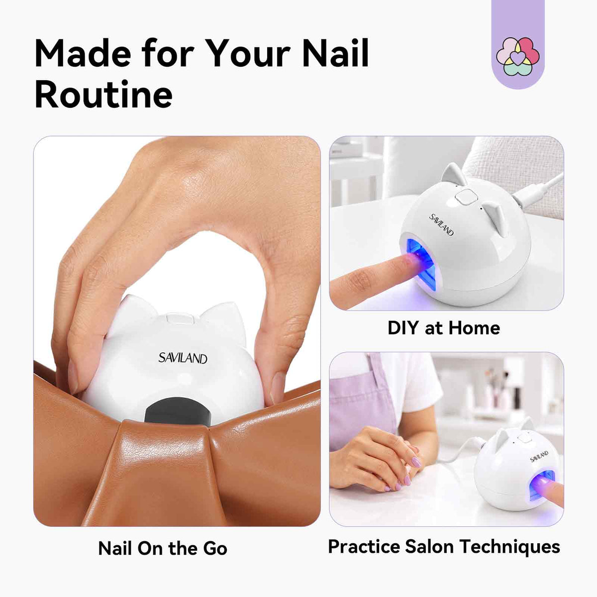 2-in-1 Cat Eye Magnetic UV Nail Lamp – 10s Flash Cure