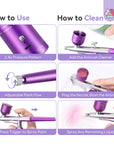 Dual-Mode Rechargeable Nail Airbrush Kit for Salon-Perfect Results
