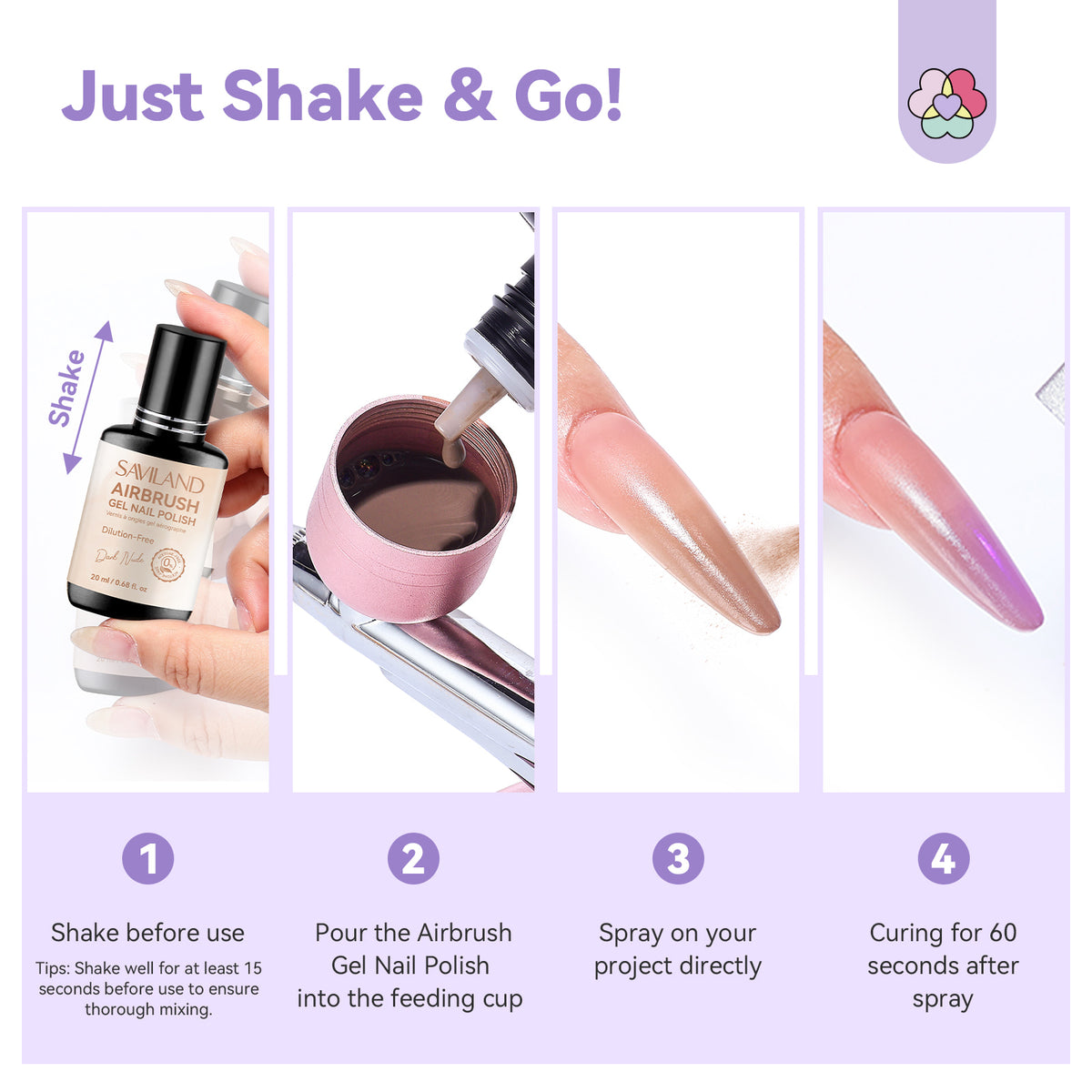 Dark Nude Airbrush Gel for Flawless Ombre Nail Art (Ships to US Only)