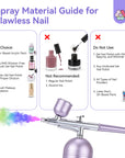 Portable Nail Airbrush Kit  Adjustable Pressure for Endless Creativity