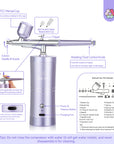 Complete Airbrush Nail Studio Kit  7-in-1 Gel & Spray System