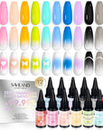 Dark Nude Airbrush Gel for Flawless Ombre Nail Art