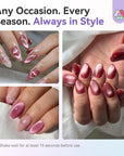 6 Velvet Cat Eye Airbrush Gels for Magnetic Nail Art