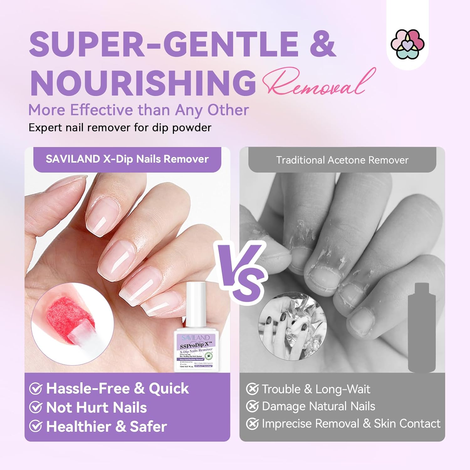 Gentle Dip Powder Remover for Easy Nail Removal (Ships to US Only)