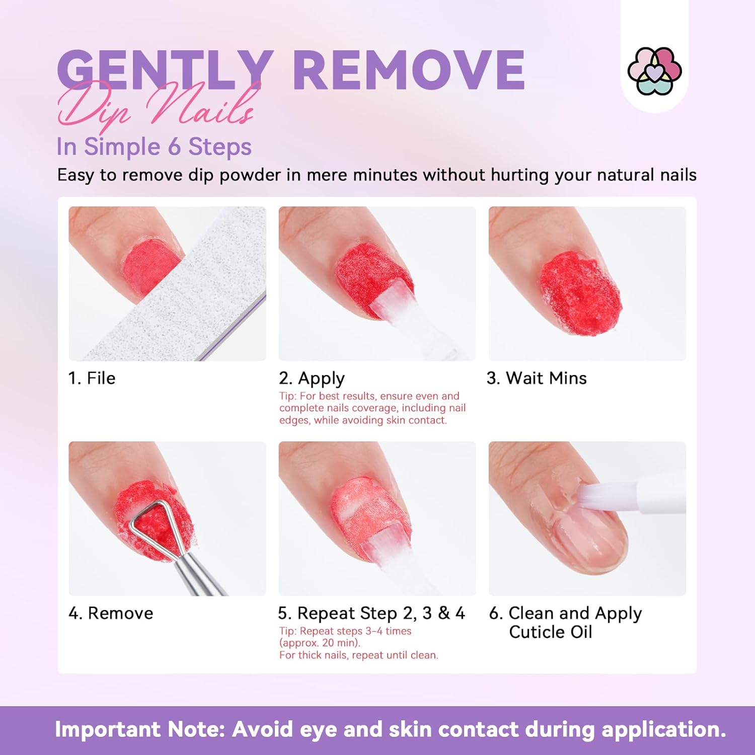 Gentle Dip Powder Remover for Easy Nail Removal (Ships to US Only)
