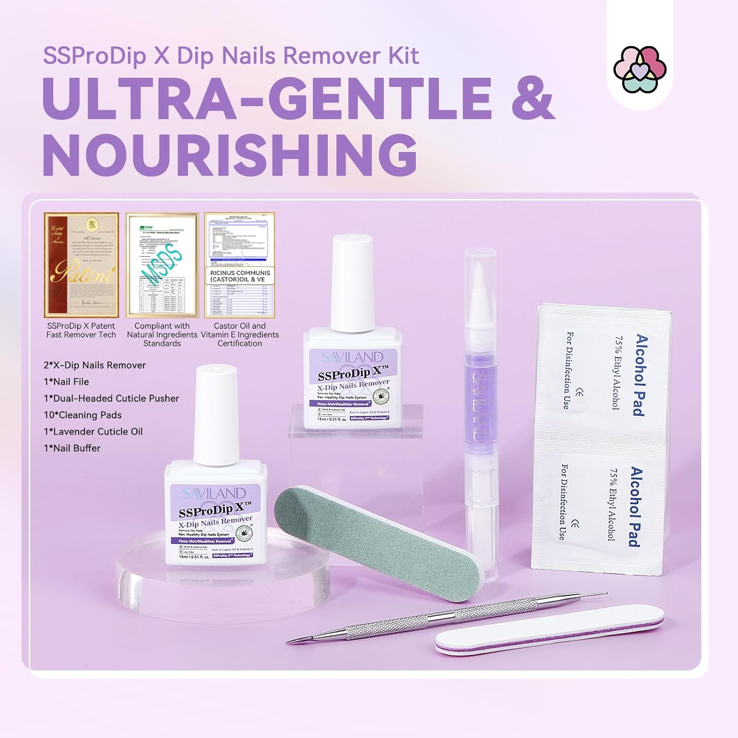 Gentle Dip Powder Remover for Easy Nail Removal (Ships to US Only)