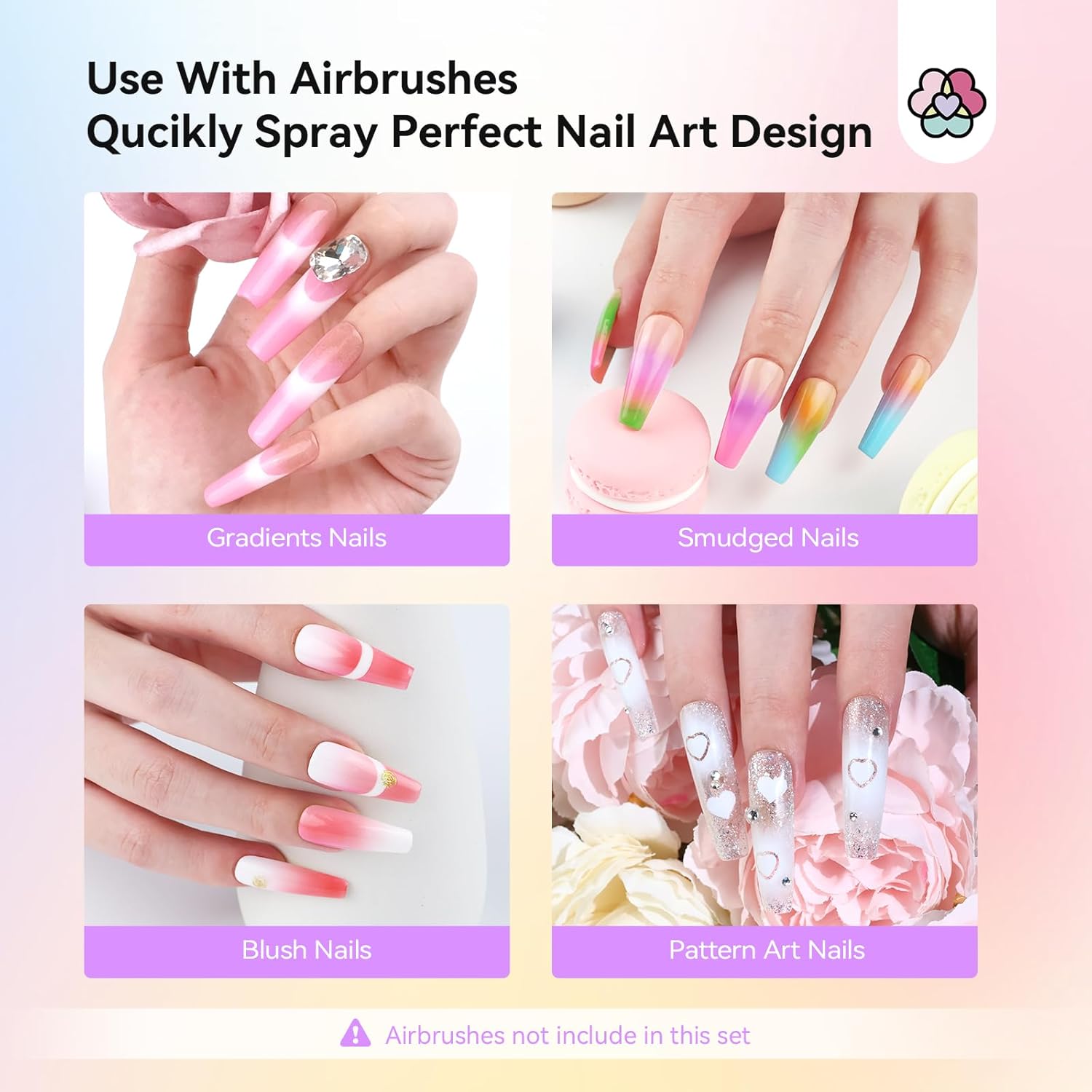Dark Nude Airbrush Gel for Flawless Ombre Nail Art