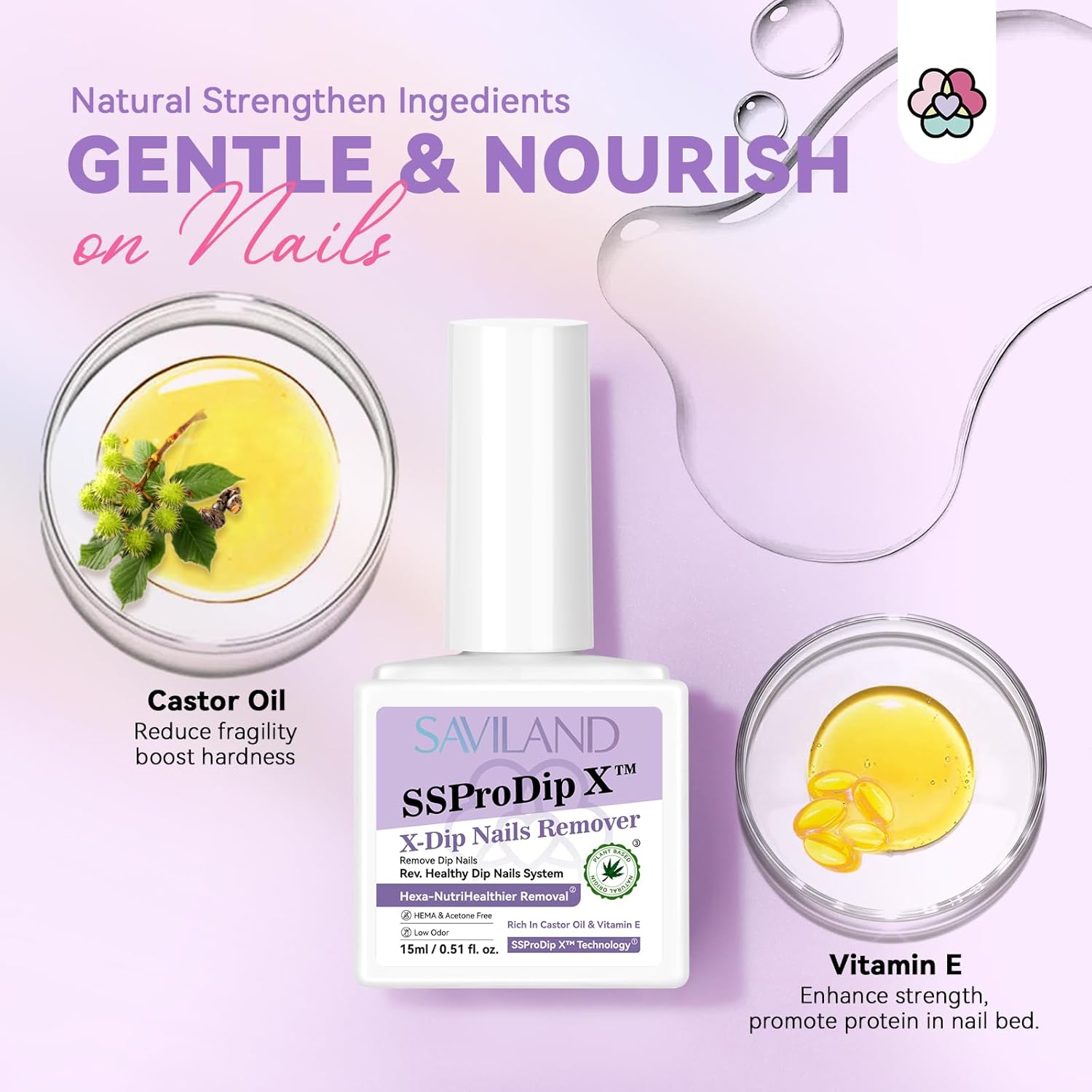 Gentle Dip Powder Remover for Easy Nail Removal (Ships to US Only)