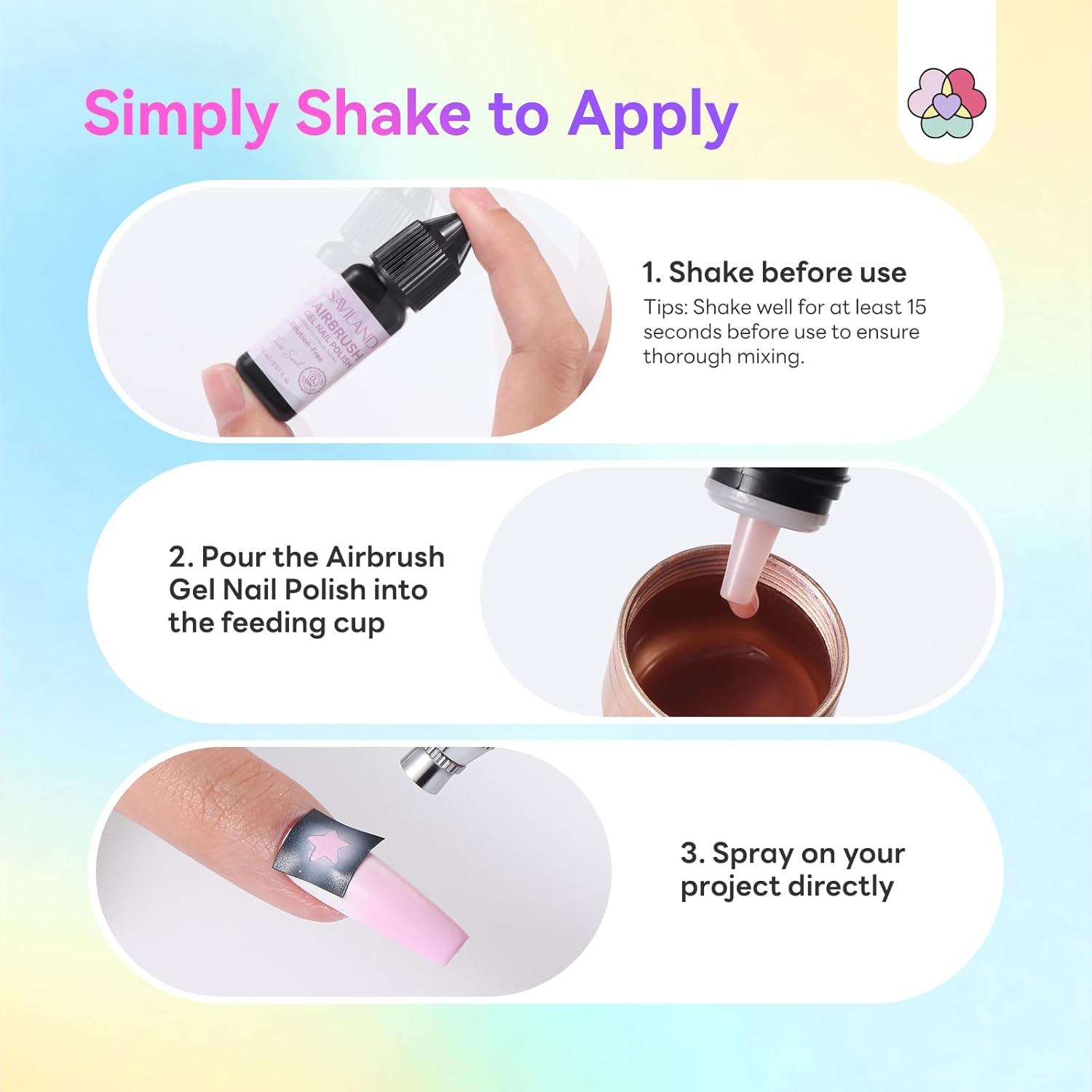 12 Macaron Airbrush Gel Colors for Creative Nail Designs (Ships to US Only)