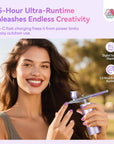 Cordless 30 PSI Airbrush Kit for Professional Nail Art
