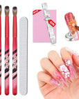 Saviland kolinsky acrylic nail brush set - Sizes 8/10/14