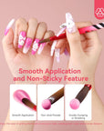 smooth application kolinsky acrylic nail brush
