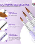 Saviland Acrylic Nail Brush Set for Nail Art DIY