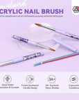 Saviland Acrylic Nail Brush Set for Nail Art DIY