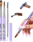 Saviland Acrylic Nail Brush Set for Nail Art DIY
