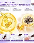 helthy formula French Acrylic Nail Kit