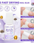 fast drying nail glue for french tips