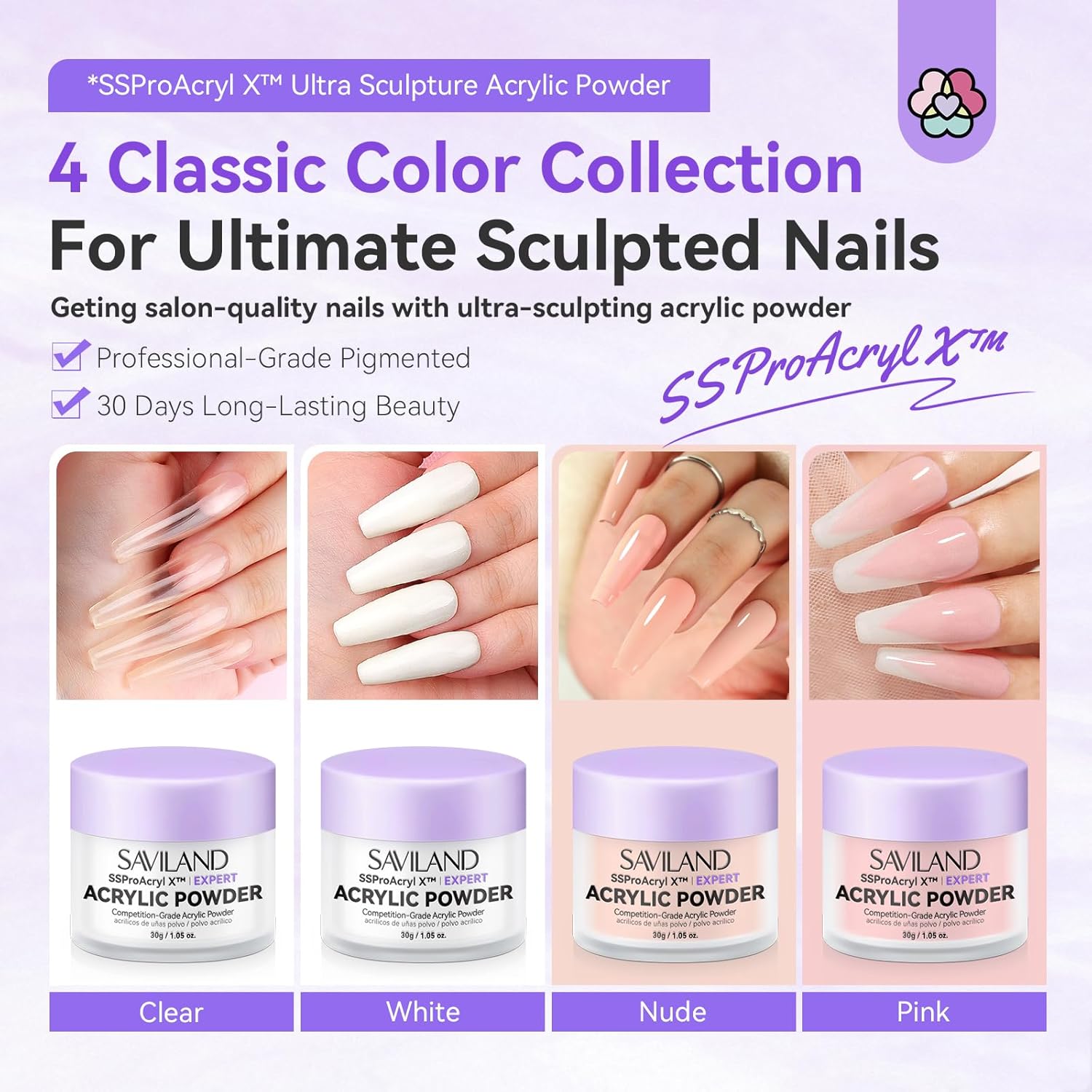 SSProAcryl X? Colored Acrylic Nail Powder Set-02