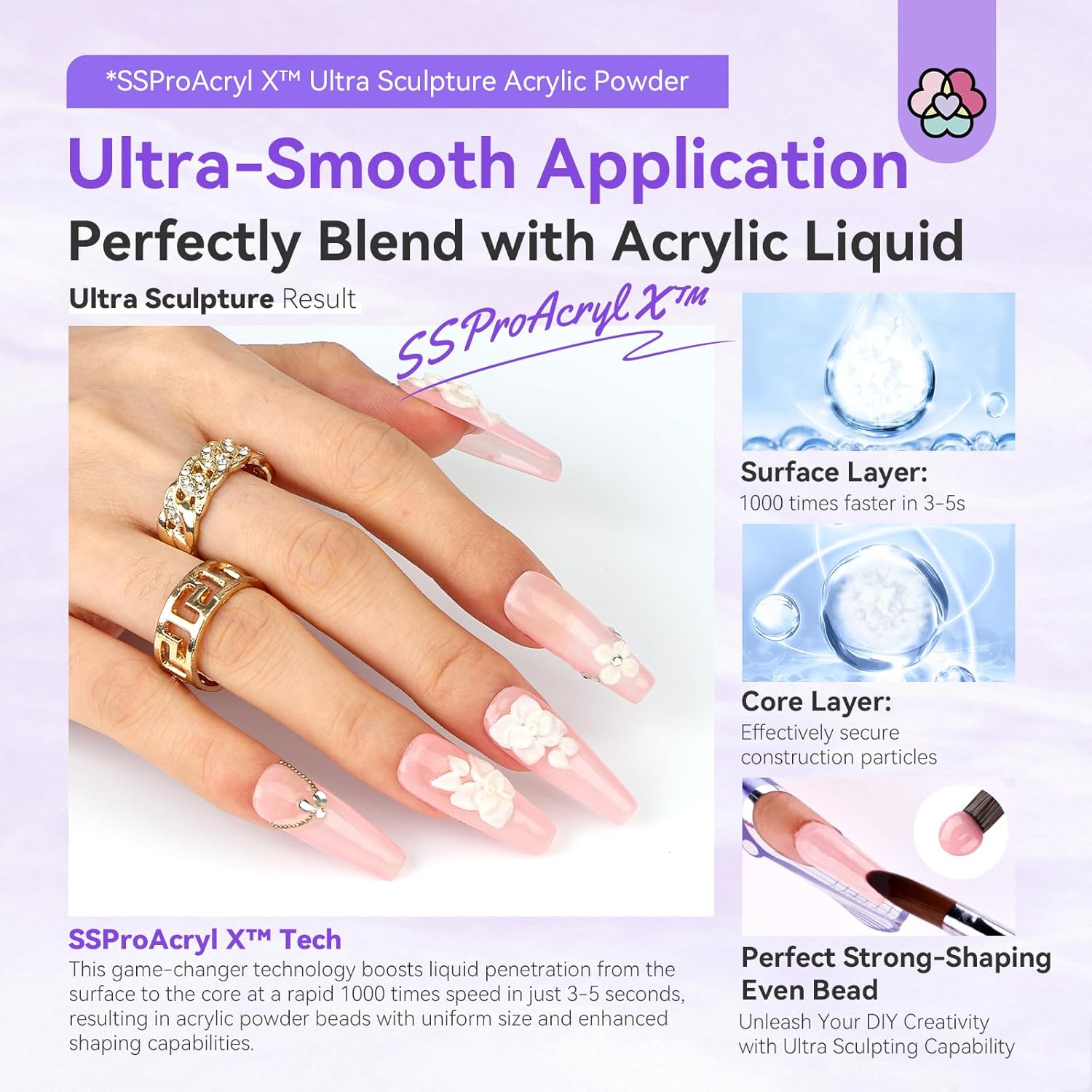 SSProAcryl X? Colored Acrylic Nail Powder Set-03