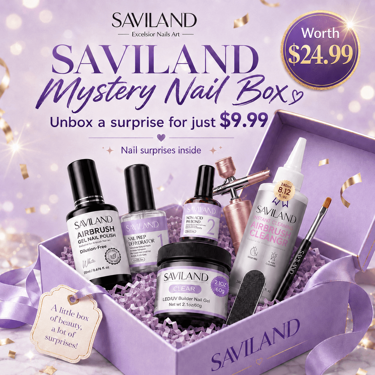 Premium Mystery Nail Box – Surprise Nail Gift Box Worth $24.99