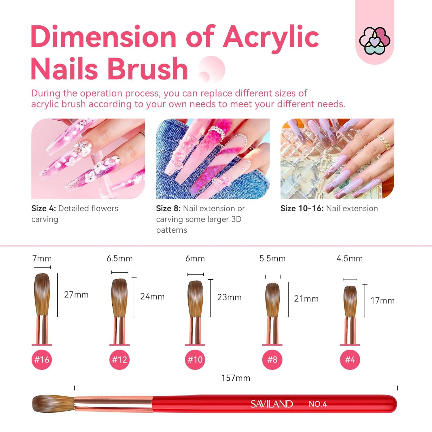 Acrylic Nail Brush Kit with French Manicure Mold Set