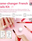 Acrylic Nail Brush Kit with French Manicure Mold Set