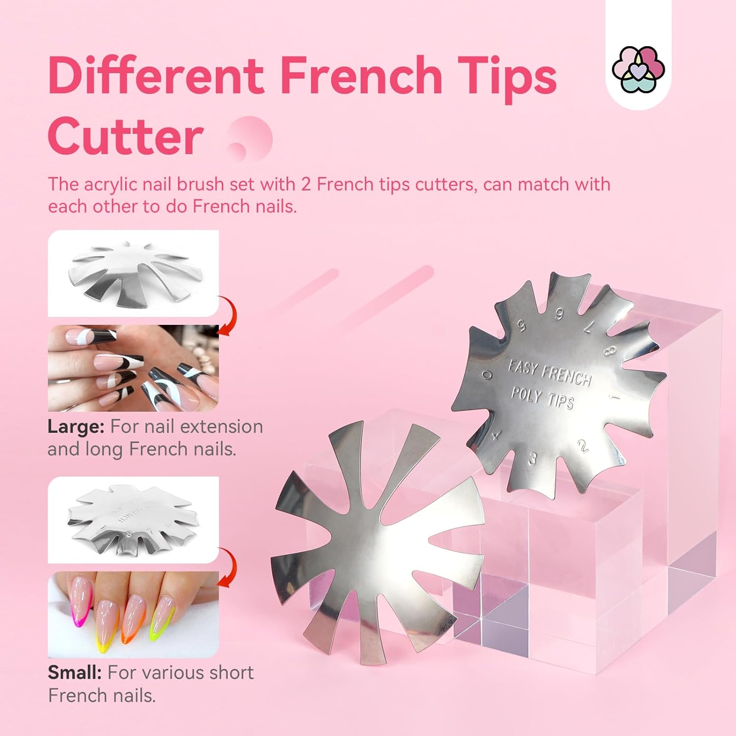 Acrylic Nail Brush Kit with French Manicure Mold Set