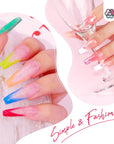 Acrylic Nail Brush Kit with French Manicure Mold Set