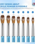 7PCS Acrylic Nail Brush Set for Nail Professionals