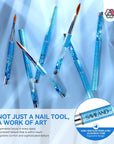 7PCS Acrylic Nail Brush Set for Nail Professionals