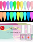 Glow-in-the-Dark Gel Polish Set for Halloween Nail Art