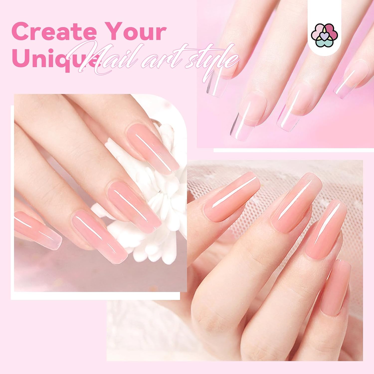 14PCS Poly Gel Nail Kit Starter Set for Beginners