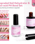 Poly Gel Nail Kit with Nail Lamp & Slip Solution