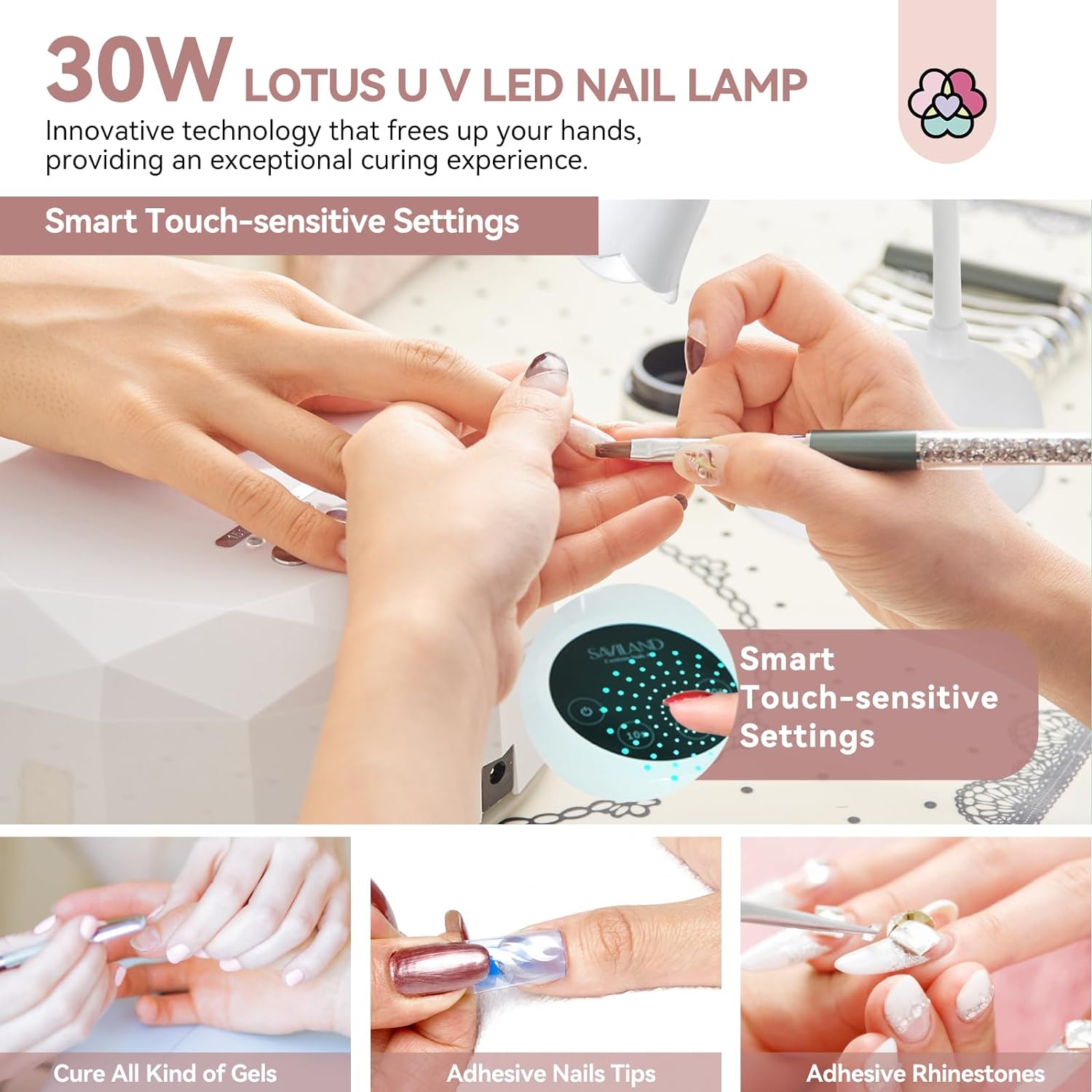 30W Cordless UV Nail Lamp with Smart Sensor Technology (Ships to US Only)