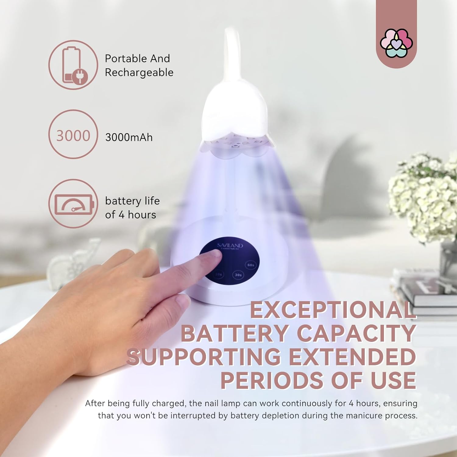 30W Cordless UV Nail Lamp with Smart Sensor Technology (Ships to US Only)
