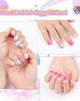 Kids Press-On Nails Set with Glitter & Gradient Designs (Ships to US Only)