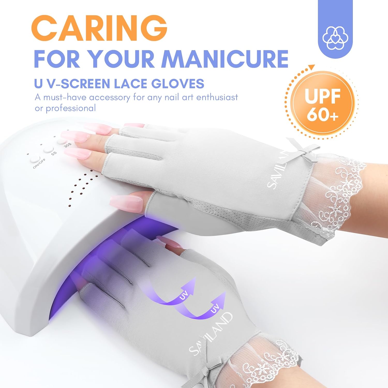 UV Protection Nail Gloves for Safe Gel Nail Curing