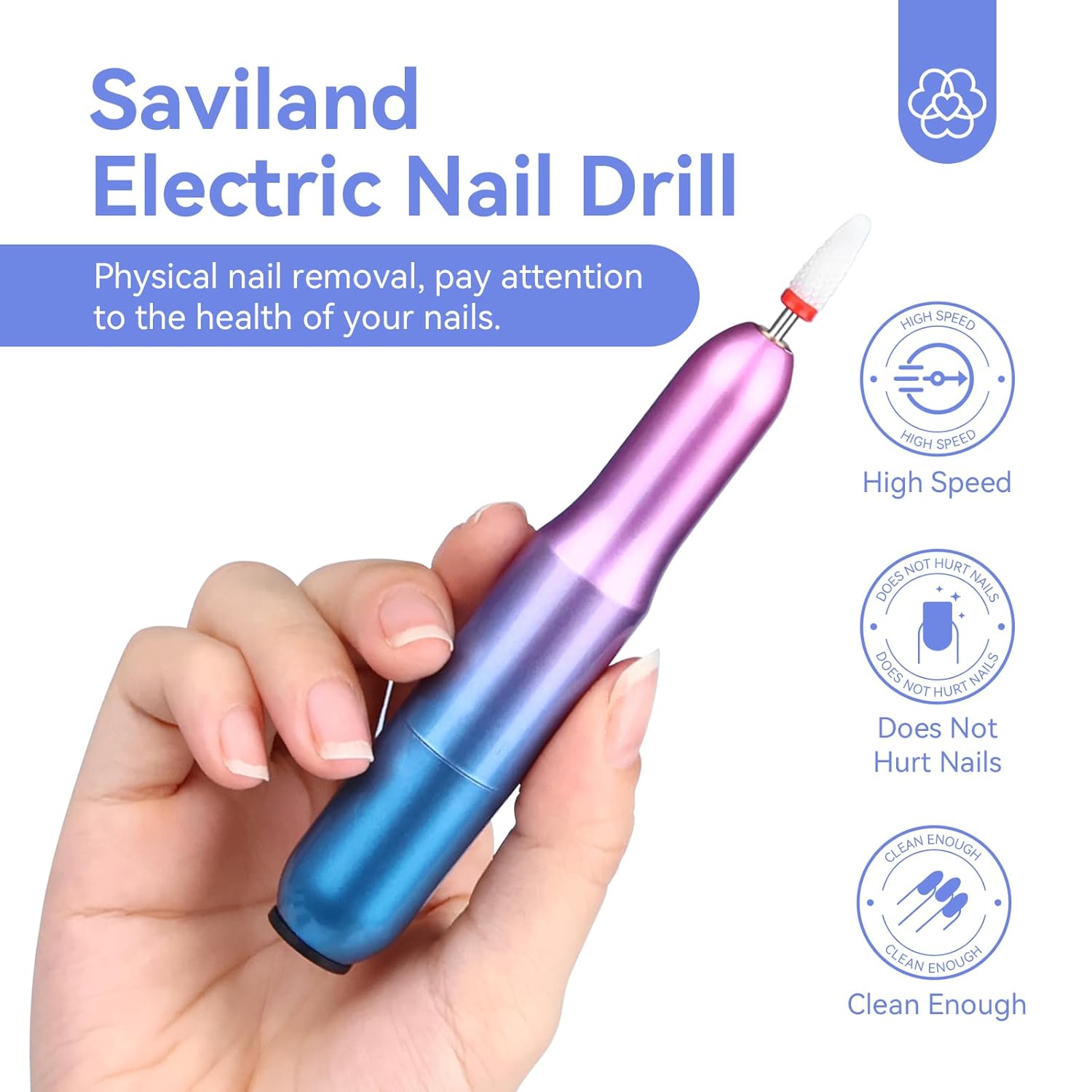 Portable 20000RPM Nail Drill for Acrylic Gel &amp; Dip Nails (Ships to US Only)