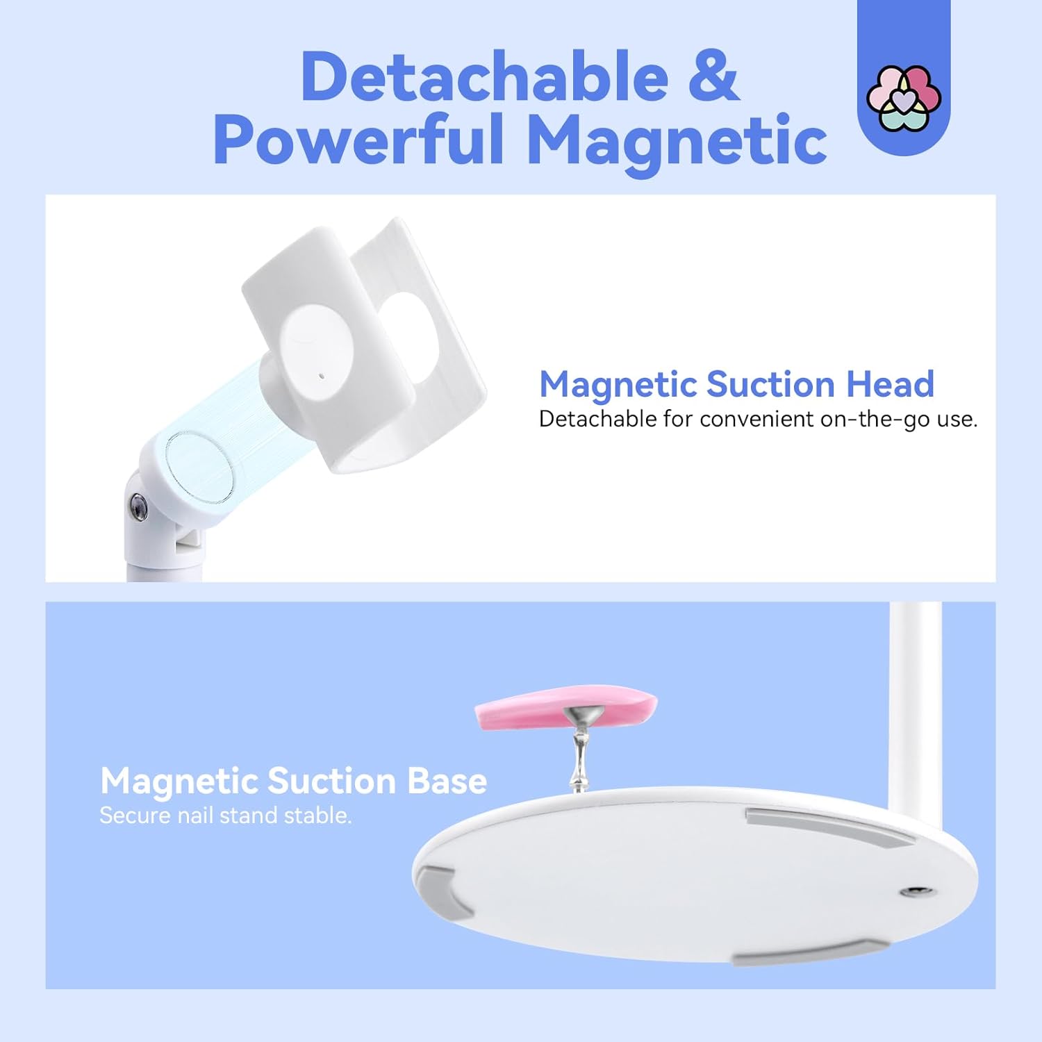 Portable LED UV Nail Lamp with Magnetic Stand &amp; LCD Display (Ships to US Only)