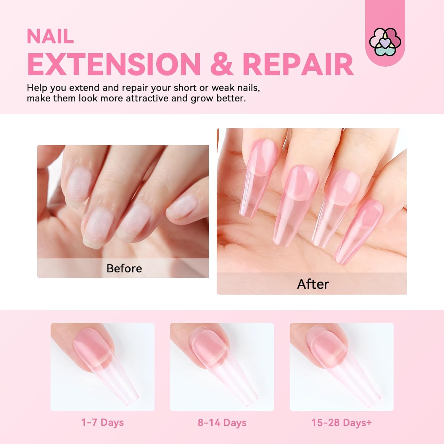 12 Colors Builder Gel Set for Nail Extensions &amp; Repair (Ships to US Only)