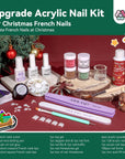 4 Colors Festive Acrylic Nail Kit for Holiday Nail Designs