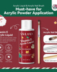 4 Colors Festive Acrylic Nail Kit for Holiday Nail Designs