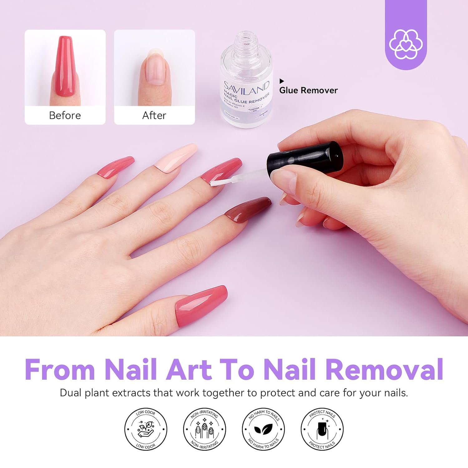 Fast Nail Glue Remover Kit with Cuticle Oil Pen (Ships to US Only)