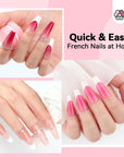 Complete French Manicure Kit for Easy Salon-Style Nails (Ships to US Only)