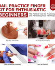 Adjustable Practice Finger for Acrylic Nail Training